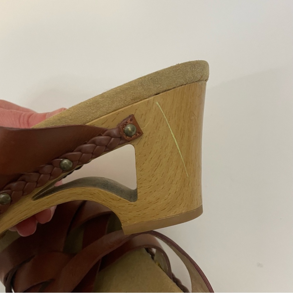 DANSKO Tory Leather Wedge Sandals - Picture 5 of 9